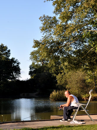 fishing at St Ives Farm