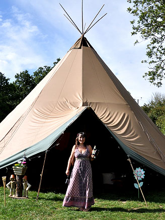 teepee at St Ives Farm